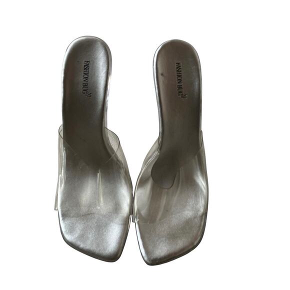 Fashion Bug Clear Y2K mules - Picture 3 of 4